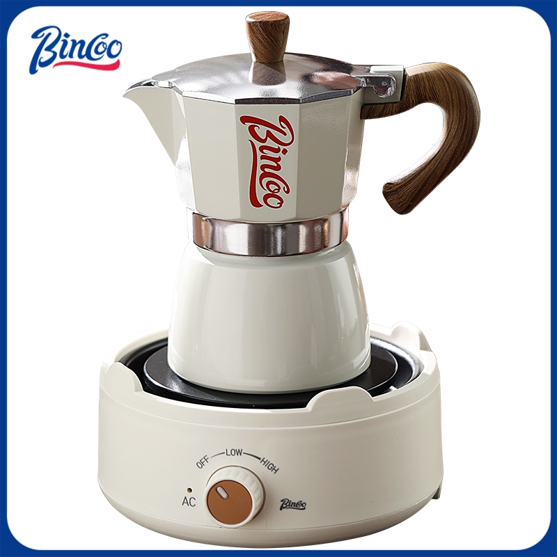 Coffee Equipment Brands - وعاء Bincoo Moka وموقد كهربائي كومبو