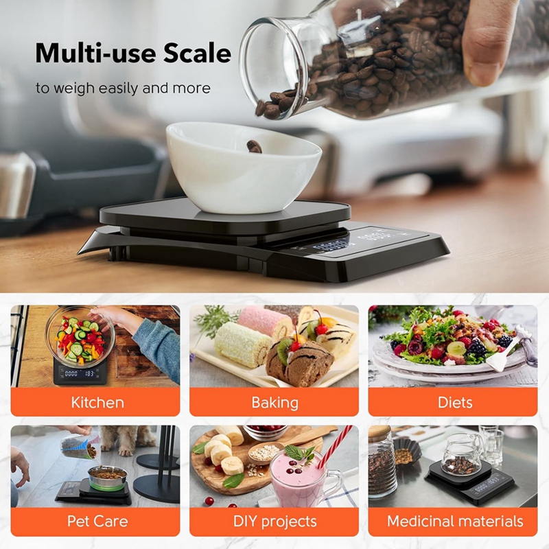 مقياس القهوة الرقمي ABXF-1 قطع - مراجعة Scale Drip Timer وسعره