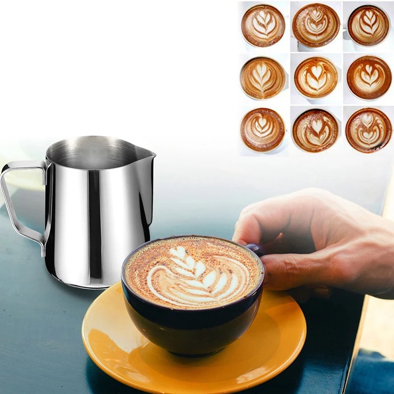 القهوة الحليب مزبد إبريق الفول - مراجعة Milk Steaming Pitcher وسعره