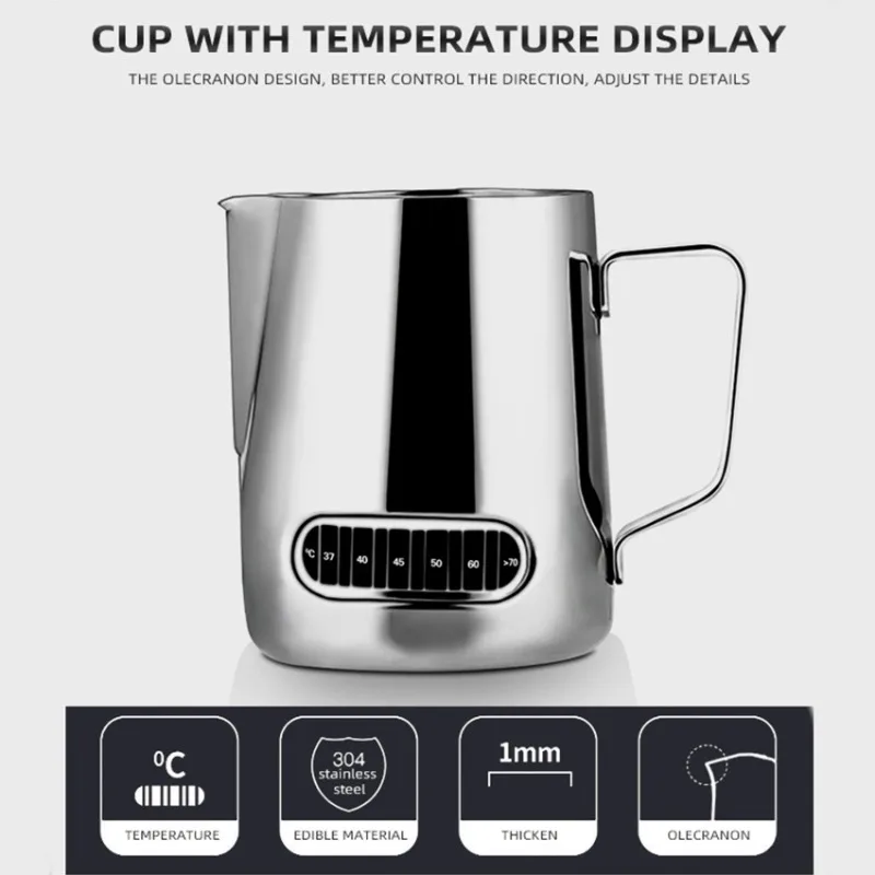 350 مللي الفولاذ المقاوم للصدأ - مراجعة Milk Steaming Pitcher وسعره