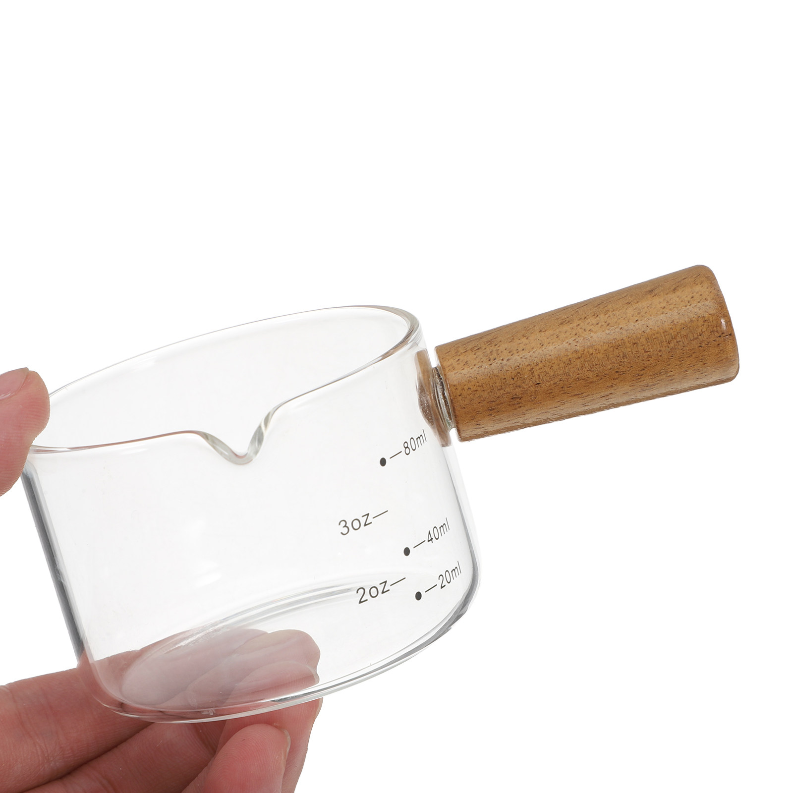 إبريق حليب زجاجي بمقبض خشبي، إ - مراجعة Milk Steaming Pitcher وسعره