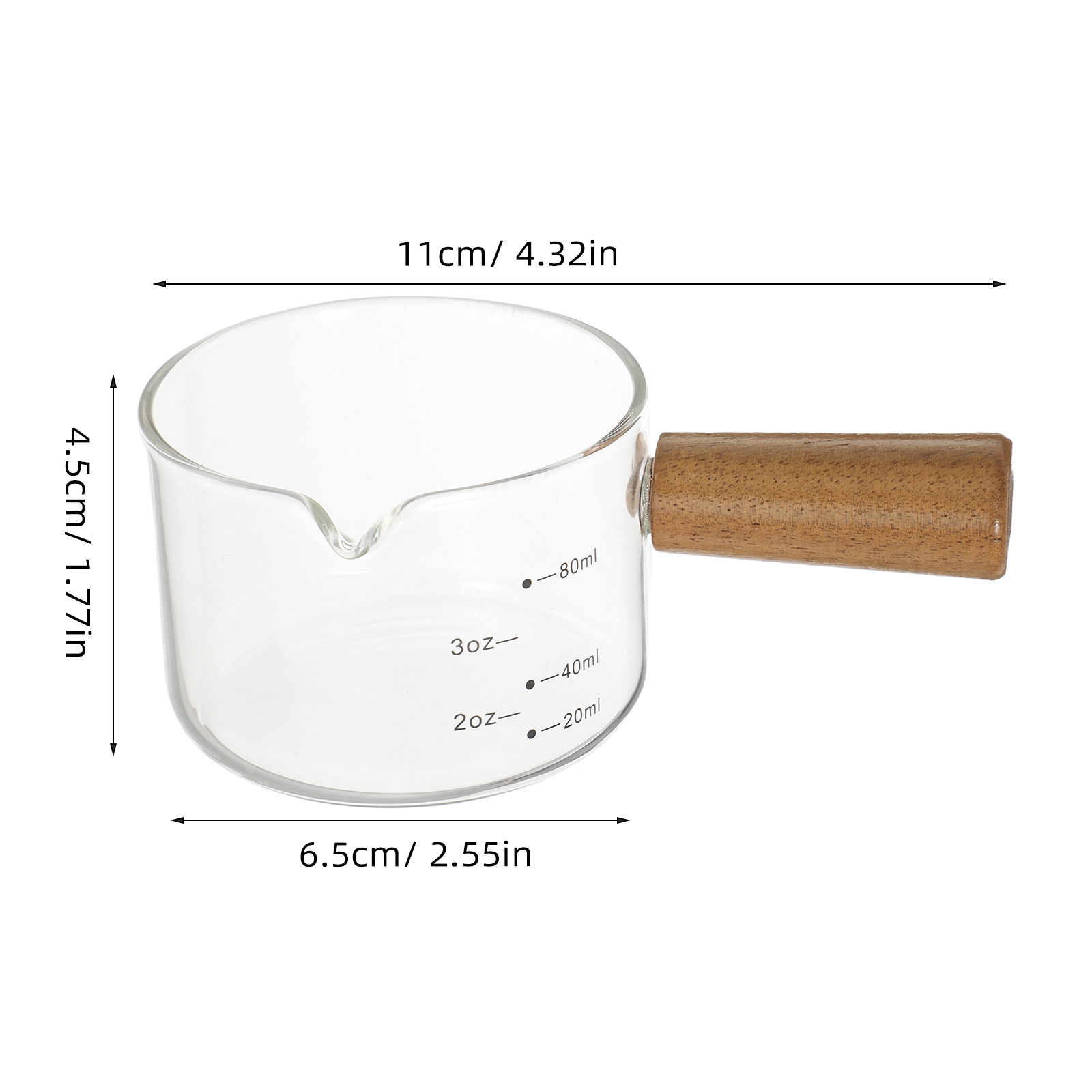 إبريق حليب زجاجي بمقبض خشبي، إ - مراجعة Milk Steaming Pitcher وسعره